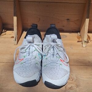 Nike  Sneakers - White with Black and Multicolor Accents